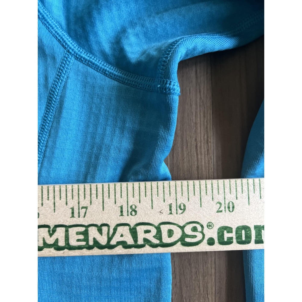 Patagonia Pullover Sweater Womens Large Blue Capilene Thermal Zip Outdoor Layer - Picture 5 of 5